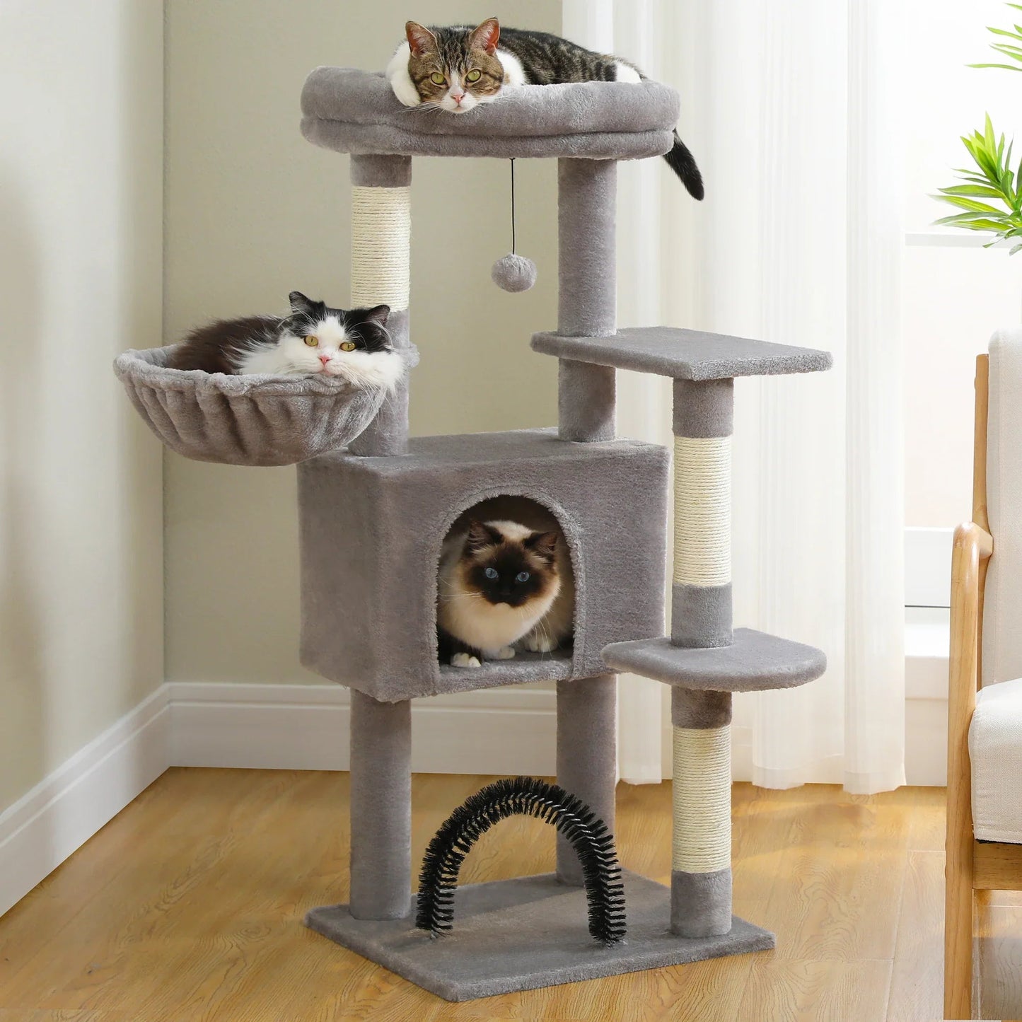 GroomerCatTower™ - Gris - Ma boutique