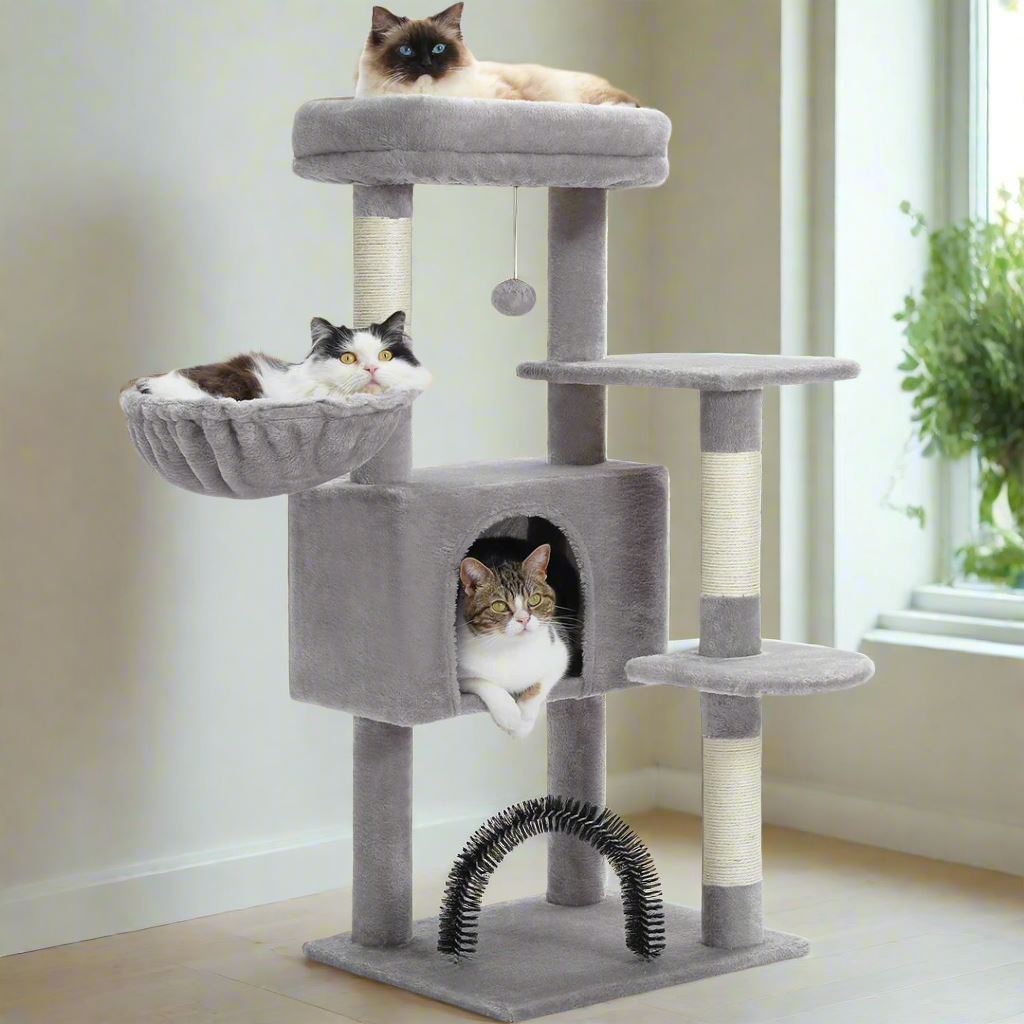 GroomerCatTower™ - Gris - Ma boutique